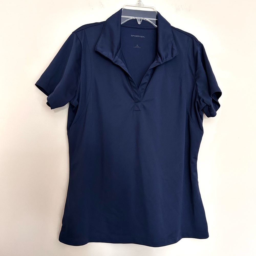 Sport-Tek Women's Navy Blue Short Sleeve Activewear Polo Tee